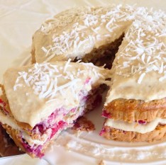Raspberry and Coconut Cake 
