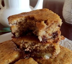 Banana and Chocolate Blondies