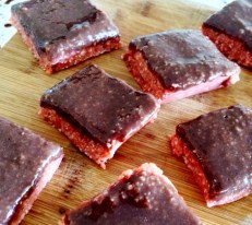 Cherry Ripe Fudge Slice