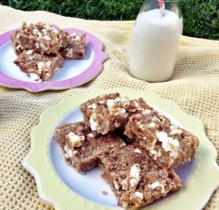 Salted Caramel Popcorn Slice